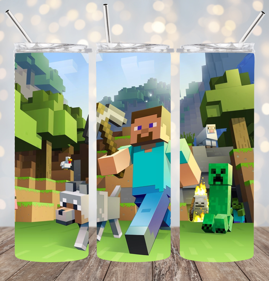 20oz Stainless Steel Tumbler - Minecraft