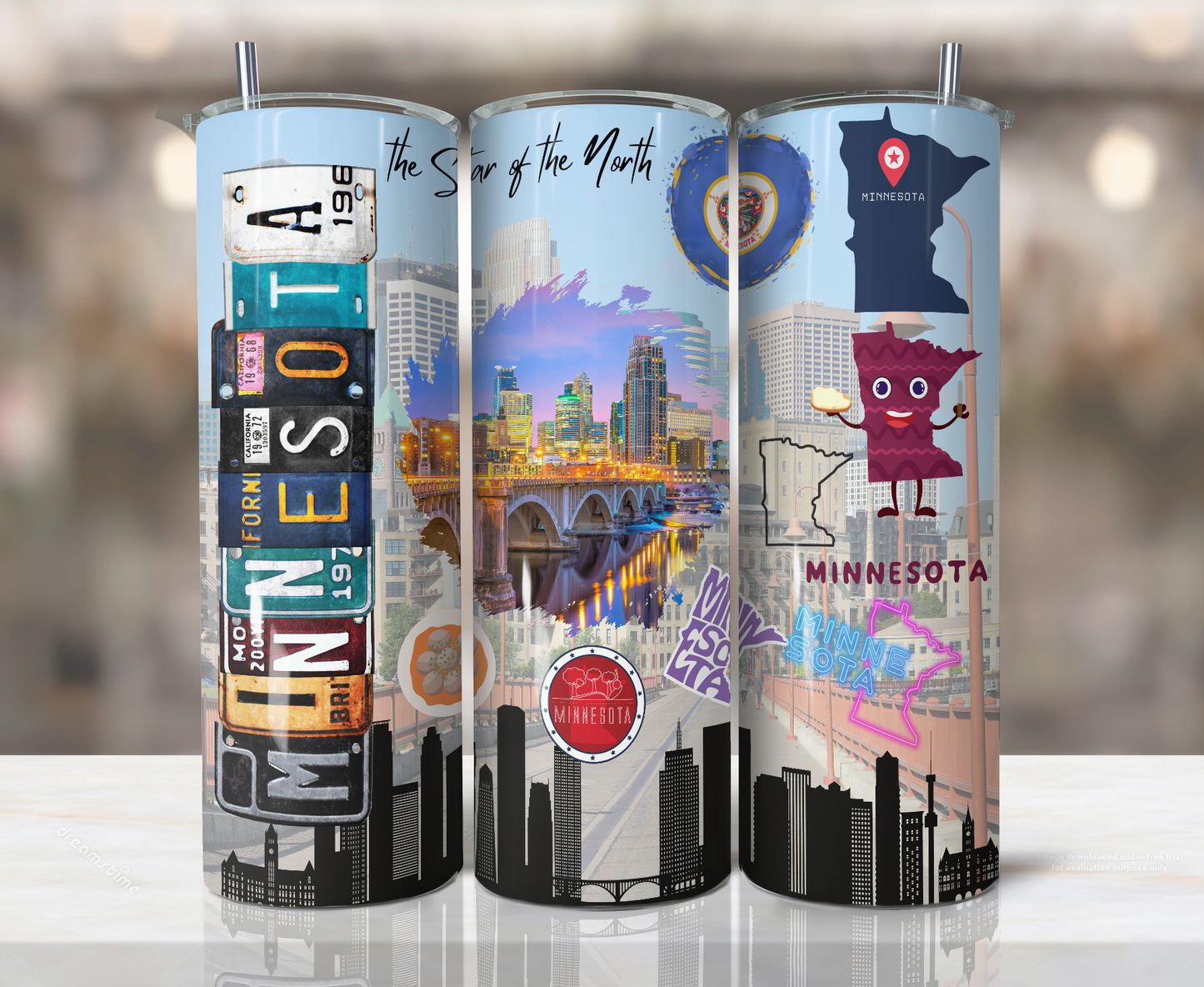 20oz Stainless Steel Tumbler United States - Minnesota