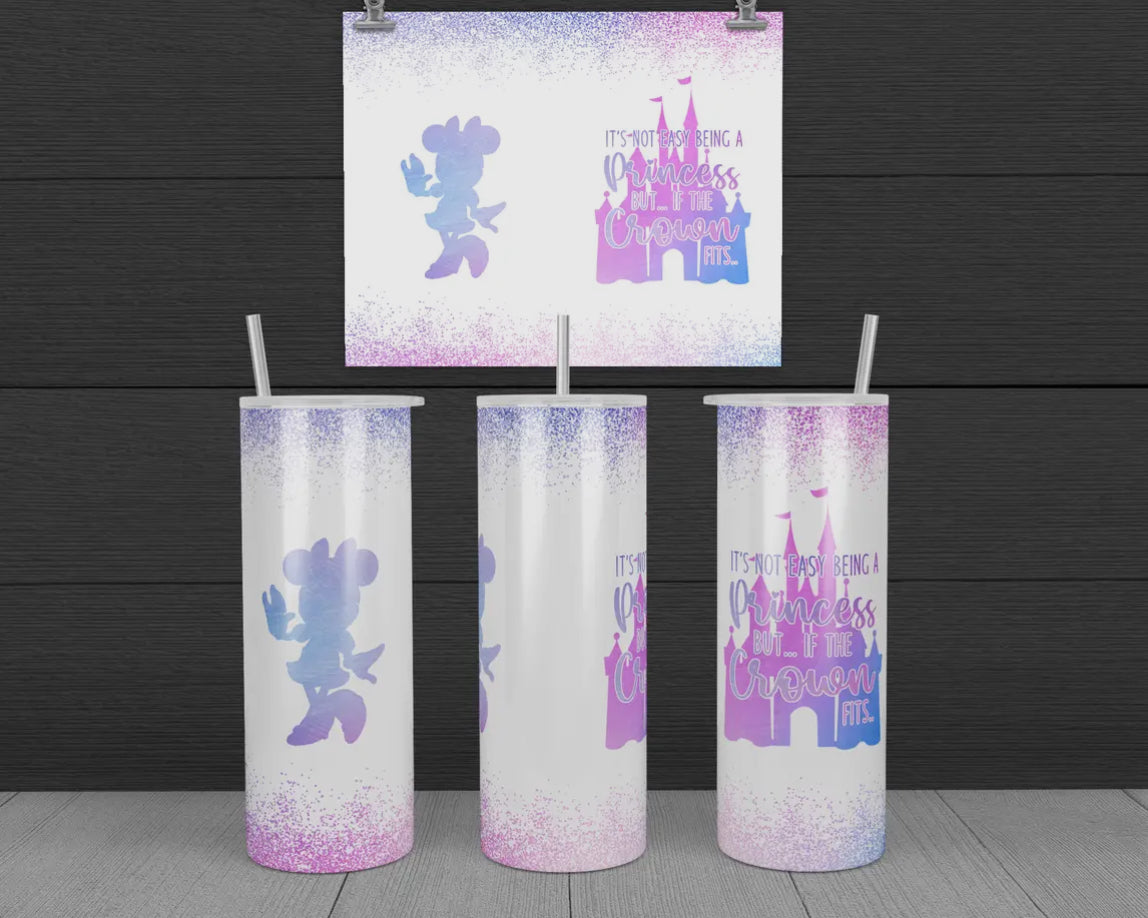 20oz Stainless Steel Tumbler Not Easy Being a Princess