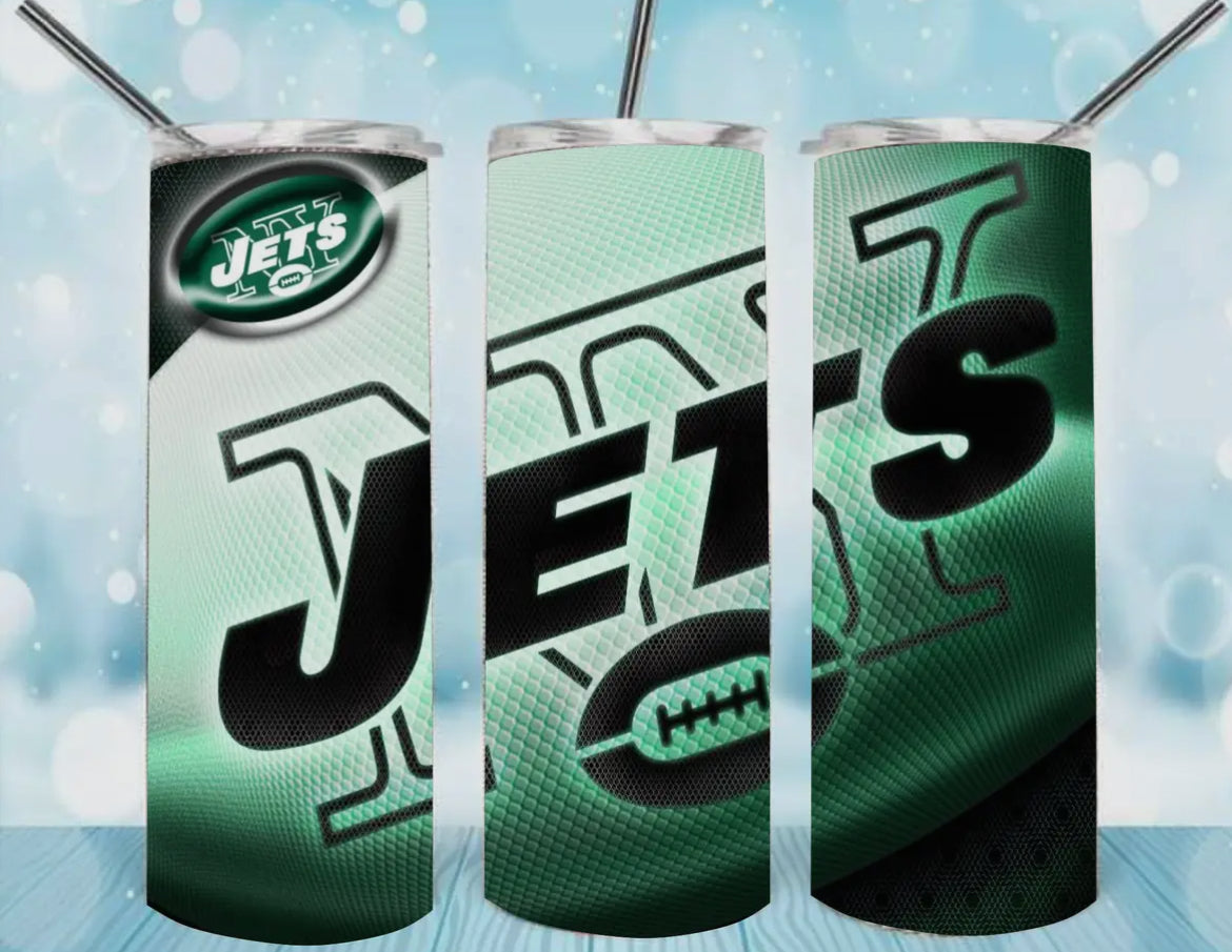 20oz Stainless Steel Tumbler - Football - New York Jets