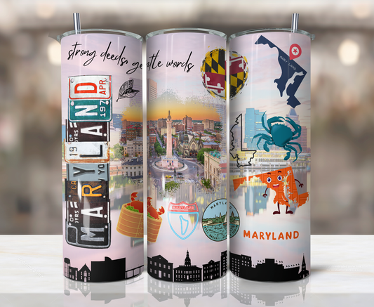 20oz Stainless Steel Tumbler - United States - Maryland