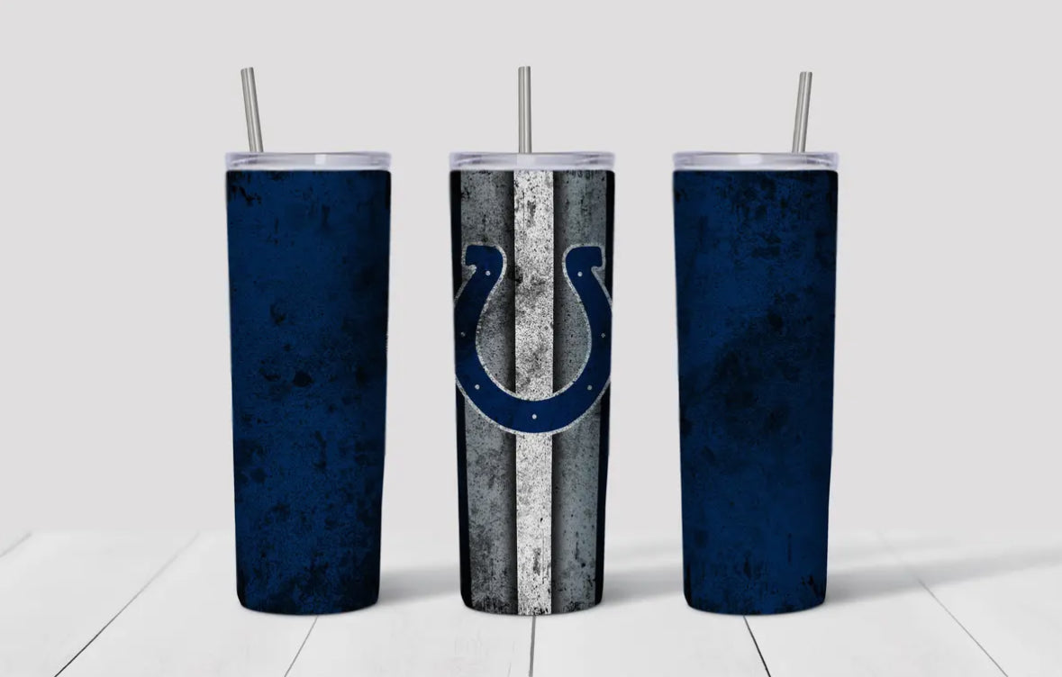 20oz Stainless Steel Tumbler Football - Colts