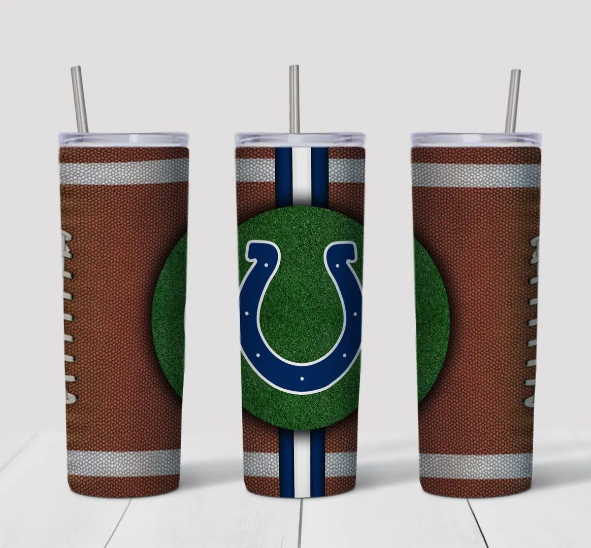 20oz Stainless Steel Tumbler Football - Colts