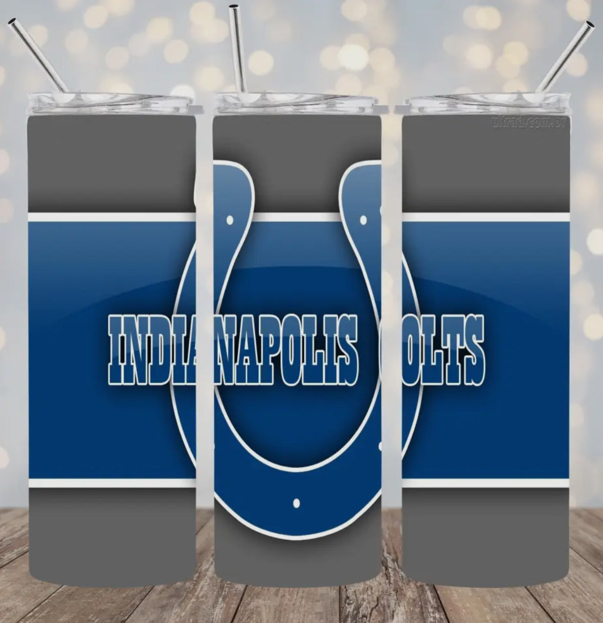 20oz Stainless Steel Tumbler Football - Colts