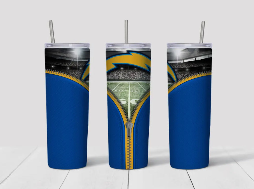 20oz Stainless Steel Tumbler - Football - LA Chargers