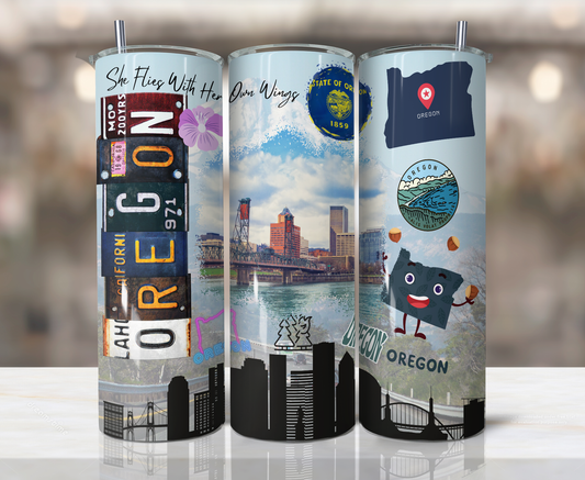 20oz Stainless Steel Tumbler - United States - Oregon
